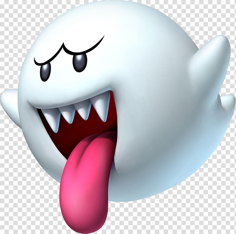 white ghost illustration, Super Mario Bros. New Super Mario Bros Super Mario 3D Land, Nintendo transparent background PNG clipart