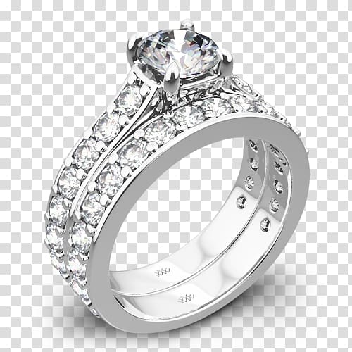 Wedding ring Silver Jewellery, ring transparent background PNG clipart ...
