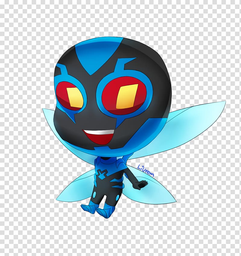 Character Figurine Fiction Microsoft Azure, Blue Beetle transparent background PNG clipart