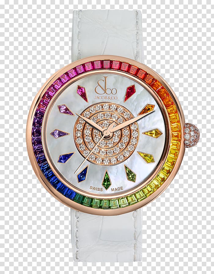Jacob & Co Watch strap Jewellery Rainbow rose, watch transparent background PNG clipart