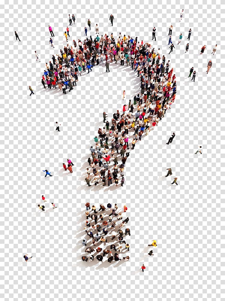 aerial view of people forming question mark, Question mark Thought Information, Question mark, member transparent background PNG clipart