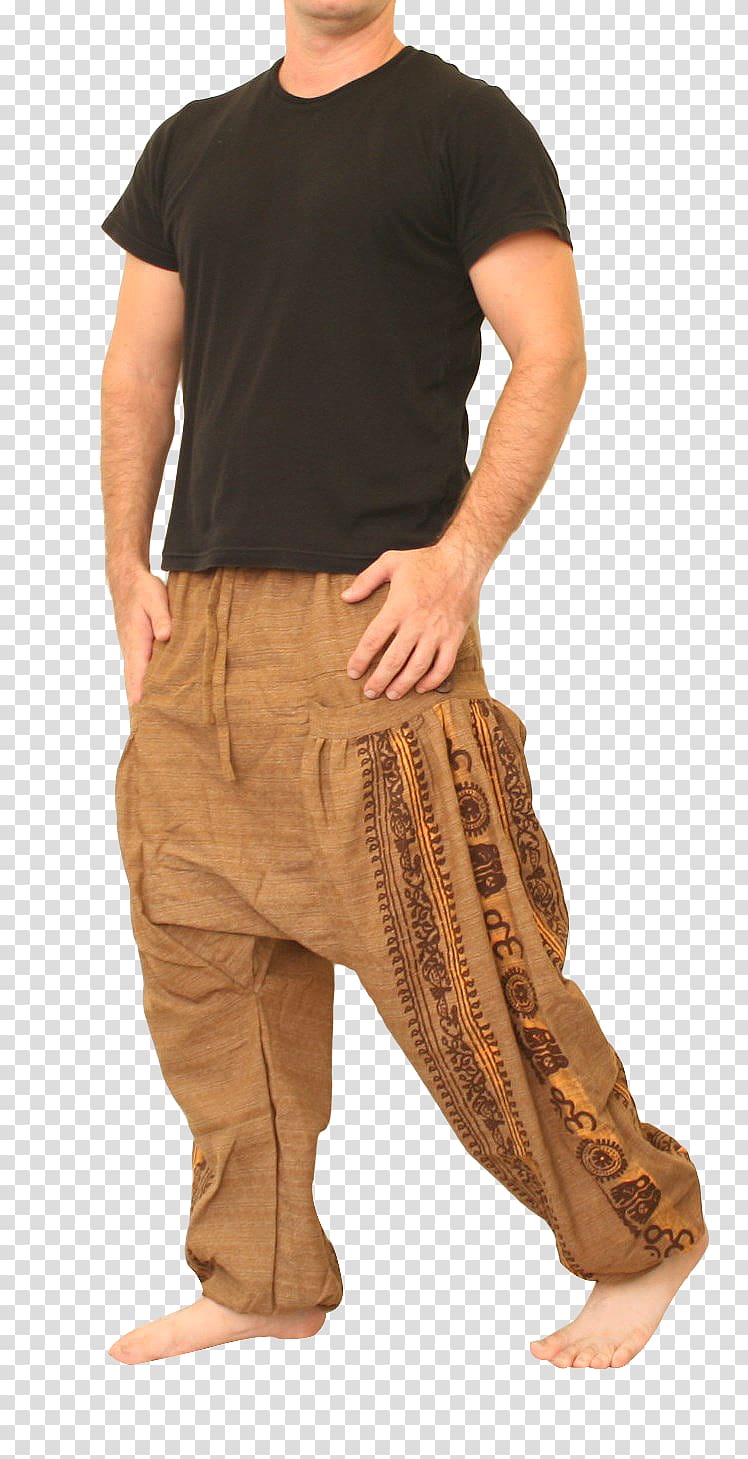 T-shirt Wide-leg jeans Harem pants, T-shirt transparent background PNG clipart