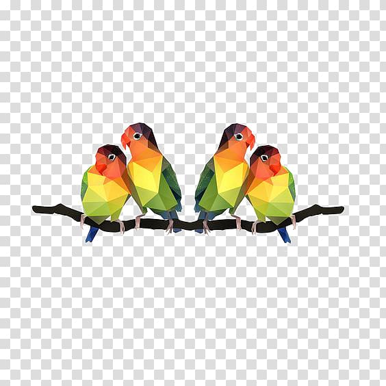 Lovebird Parrot Illustration, Cartoon Parrot transparent background PNG clipart