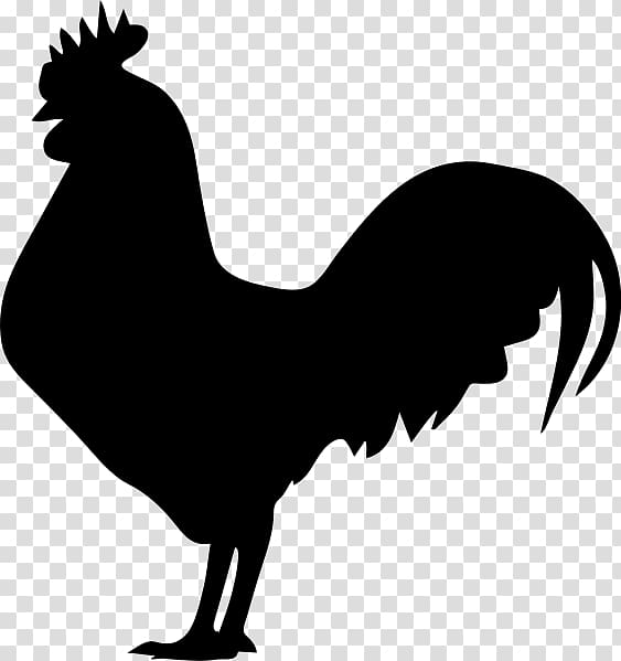 Rooster Sticker , rooster Silhouette transparent background PNG clipart