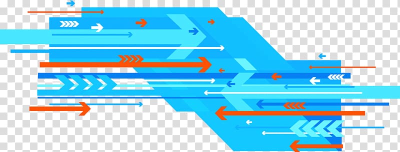 assorted-color arrows illustration, Technology Blue Euclidean Arrow, Blue technology background transparent background PNG clipart