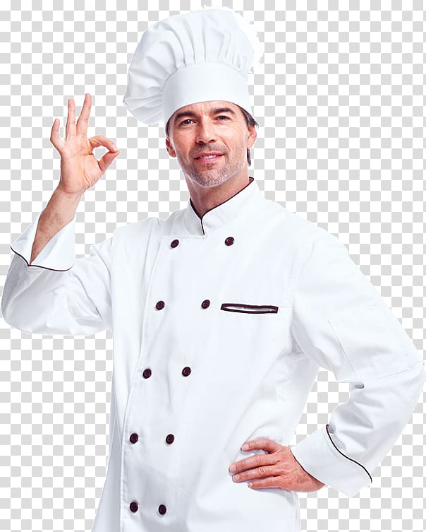 man wearing chef, Chef's uniform Cook Restaurant Food, chef Beer transparent background PNG clipart