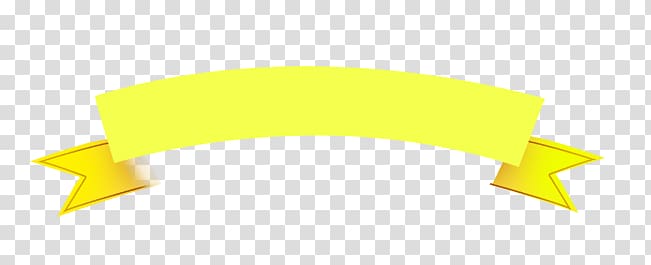 yellow ribbons title transparent background PNG clipart