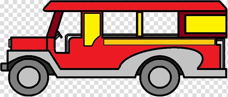 red vehicle , Jeepney Philippines Bus , jeep transparent background PNG clipart