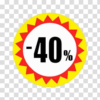 -40% illustration, 40% Discount transparent background PNG clipart