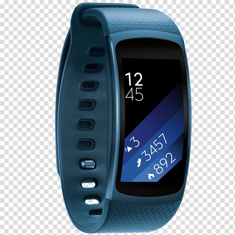 Samsung Gear Fit 2 Activity tracker Smartwatch, watch transparent background PNG clipart