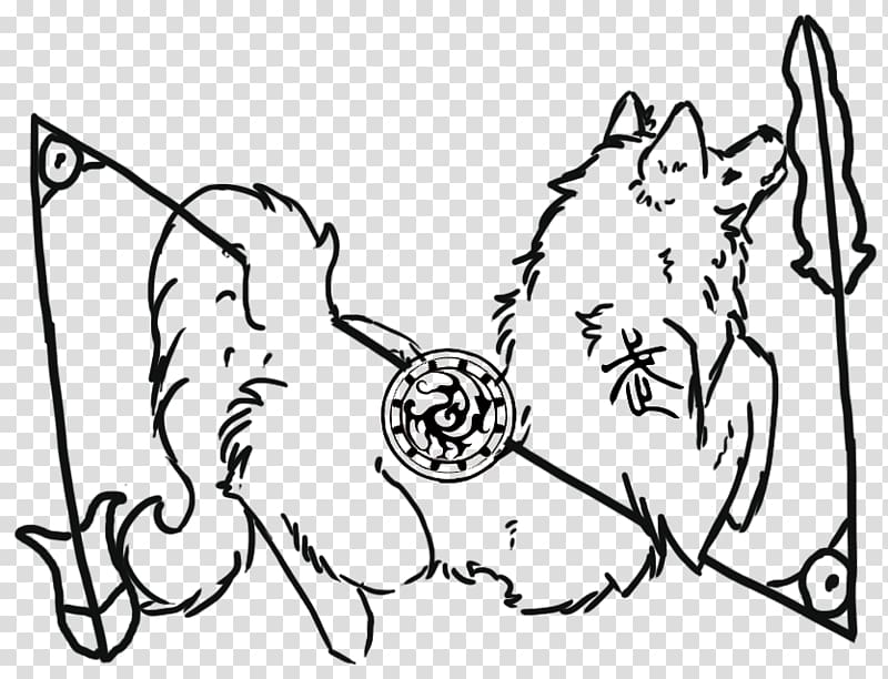 Dog Cat Drawing Line art , Wolf Tattoo transparent background PNG clipart