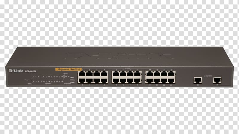 Network switch D-Link Fast Ethernet Power over Ethernet Port, switch transparent background PNG clipart