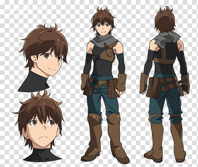 Grimgar of Fantasy and Ash Haruhiro G-Anime Reiner Braun, character design transparent background PNG clipart