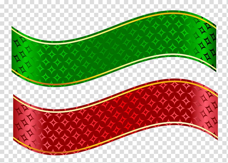 , Red and Green Strip Set , green and red lace transparent background PNG clipart