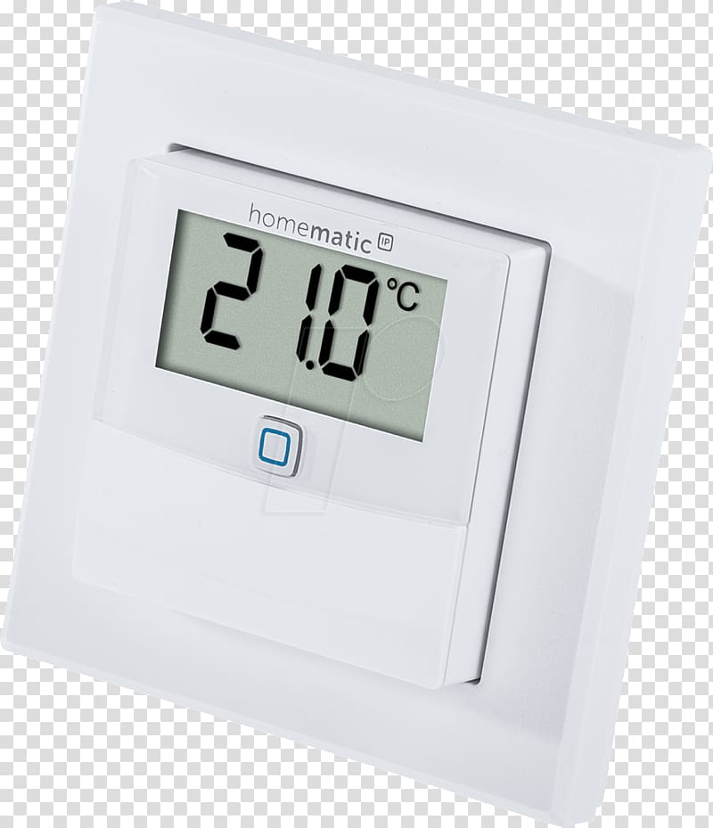 HomeMatic Temperature & Humidity Sensor with Display Hardware/Electronic Home Automation Kits Sonde de température, homematic-ip transparent background PNG clipart