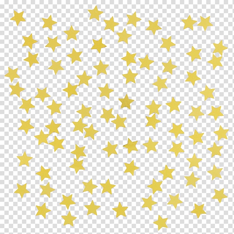 Gold Confetti Party Star , sticker transparent background PNG clipart