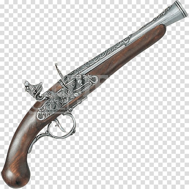 Trigger Flintlock Pistol Firearm Weapon, weapon transparent background PNG clipart