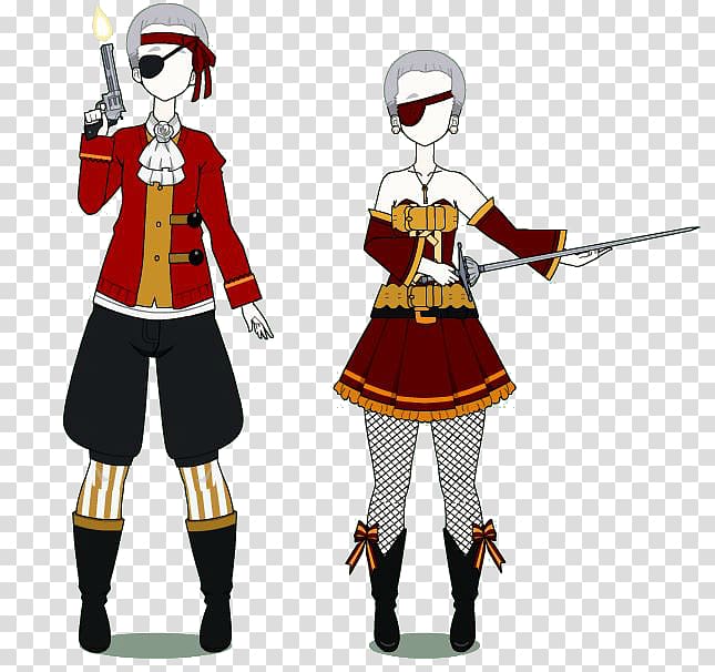 Costume Pirate Clothing Nozomi Tojo Gol D. Roger, Pirate Costume transparent background PNG clipart