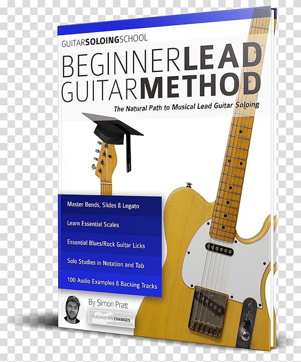 Lead guitar Book Cover version Product, Creative Writing Books Beginners transparent background PNG clipart