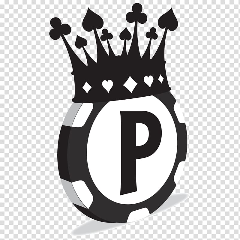 crown black and white three-dimensional chips transparent background PNG clipart