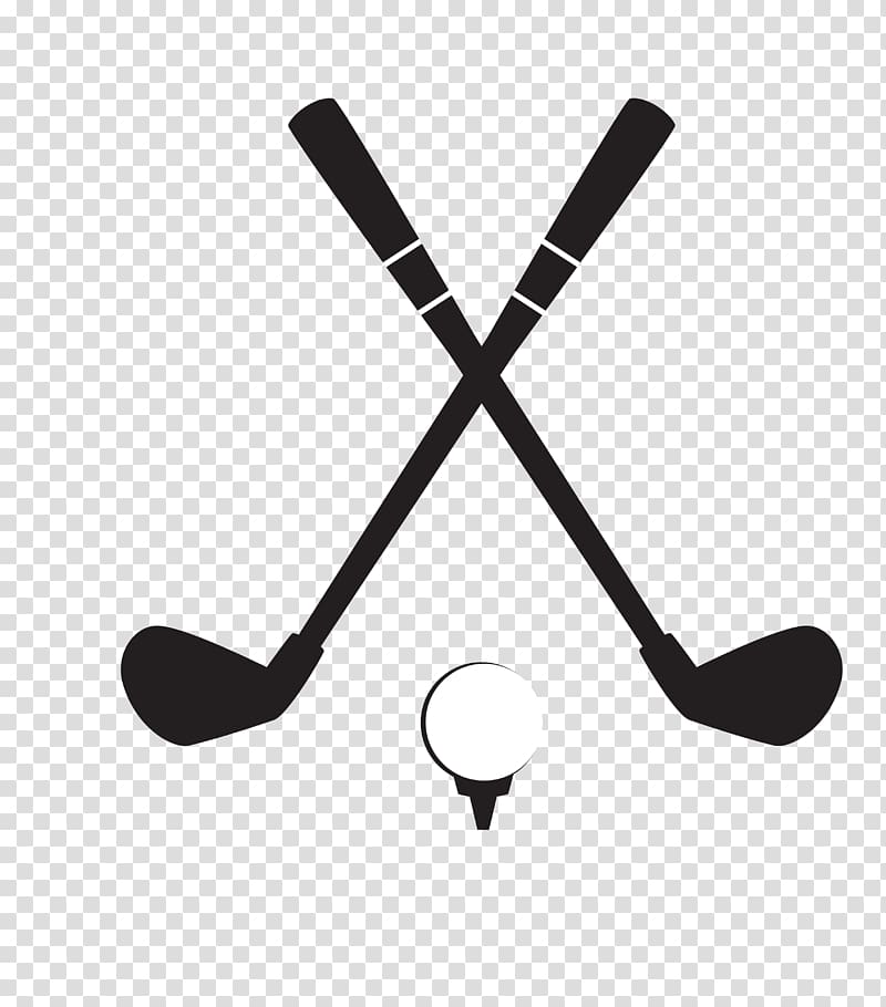 golf club illustration, Golf club Golf ball , black golf club transparent background PNG clipart