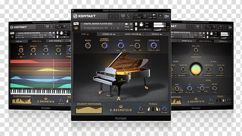 Kontakt C. Bechstein Virtual Studio Technology Native Instruments , piano transparent background PNG clipart