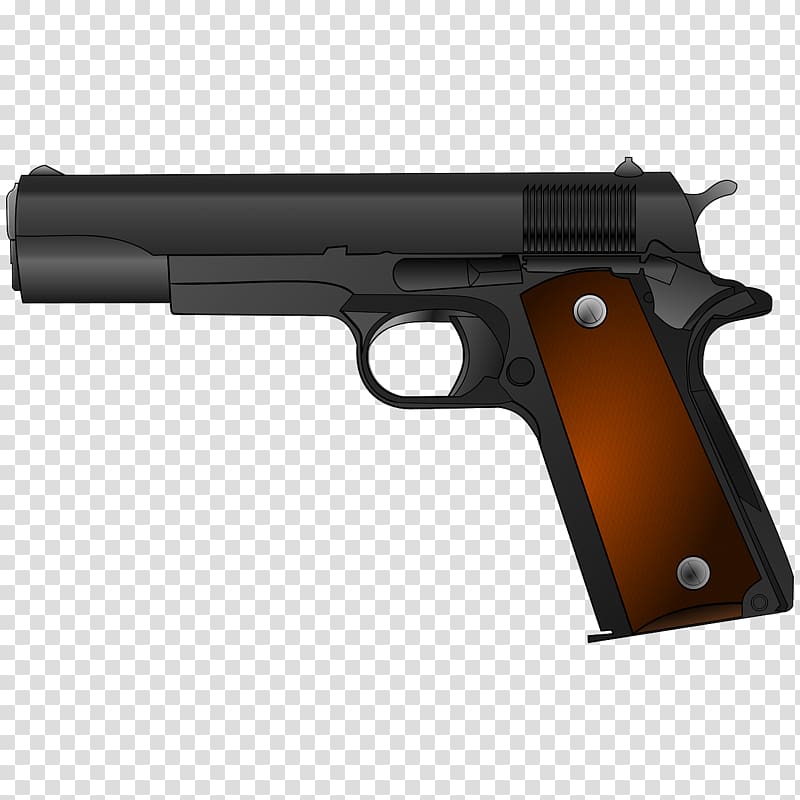 Airsoft Guns M1911 pistol Firearm Air gun, weapon transparent background PNG clipart