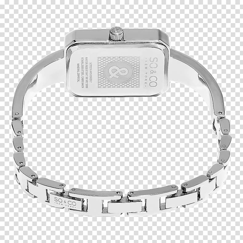 Bracelet Watch strap Analog watch, snap clasp transparent background PNG clipart