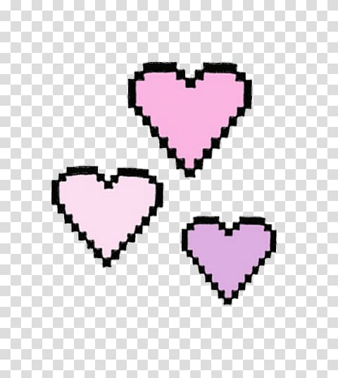 Pixel Heart graphics White, heart transparent background PNG clipart ...