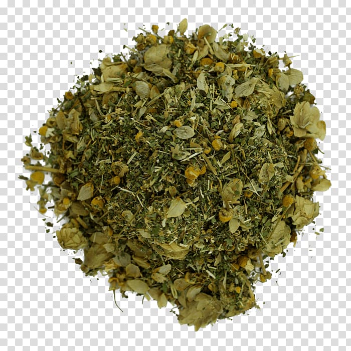 Tea Sencha Bancha Herb Holy Basil, chamomile petals transparent background PNG clipart