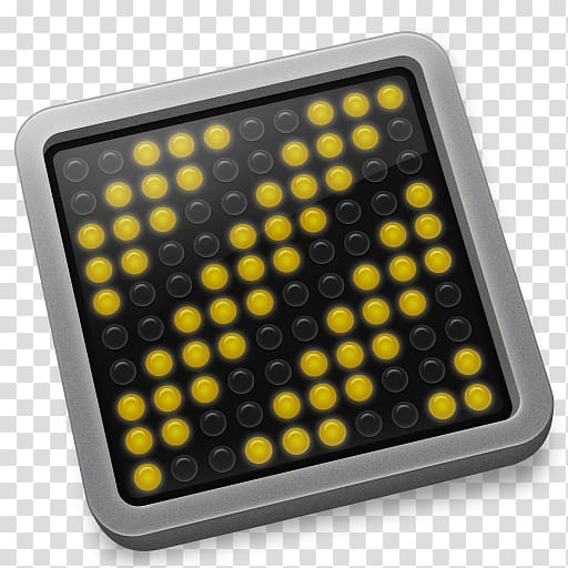 yellow and black LED signage, multimedia yellow, Console transparent background PNG clipart