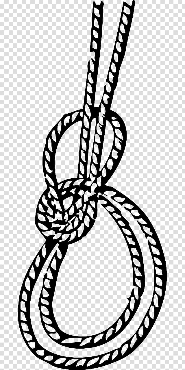 Bowline on a bight Knot Running bowline, Knot rope transparent background PNG clipart