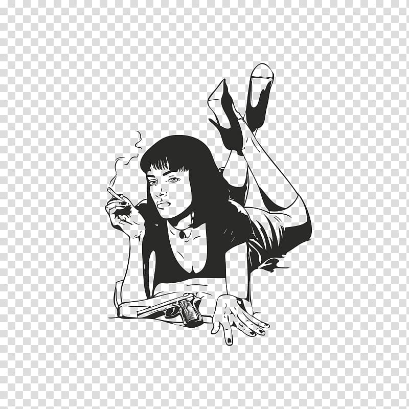 Mia Wallace Jules Winnfield Film Art , others transparent background PNG clipart