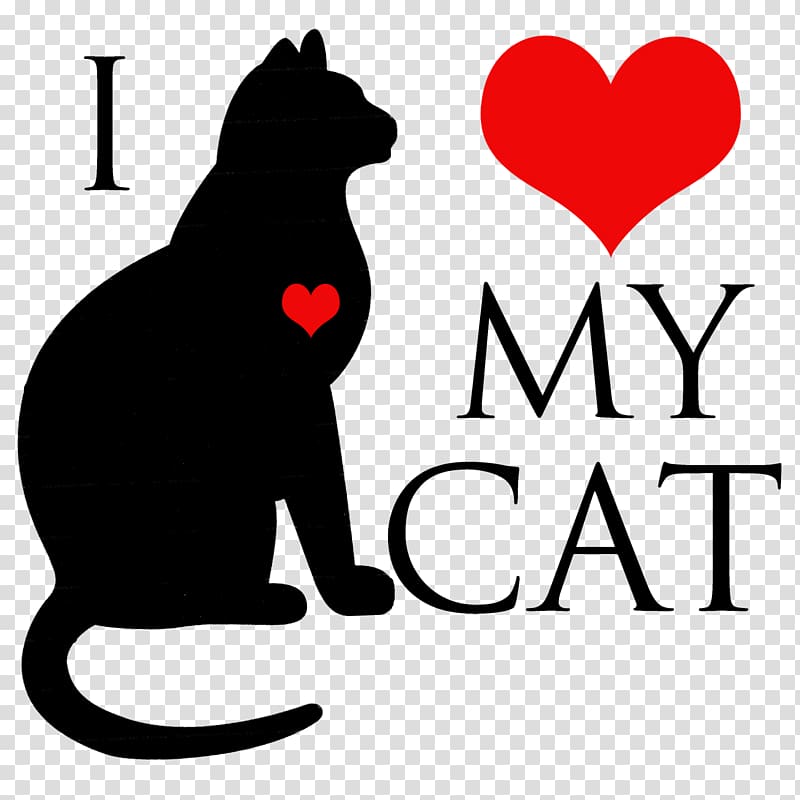 Cat Kitten T-shirt Love , Love Cat transparent background PNG clipart