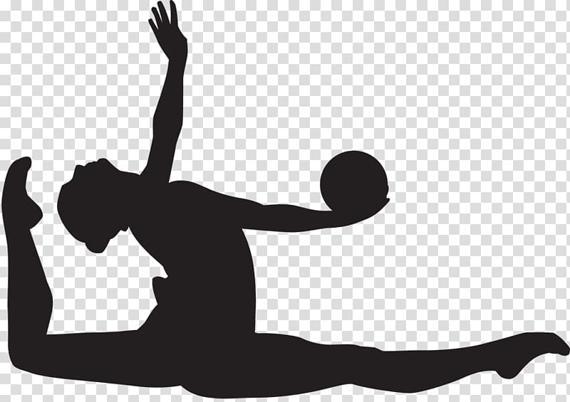 Rhythmic gymnastics Sport Silhouette, gymnastics transparent background PNG clipart