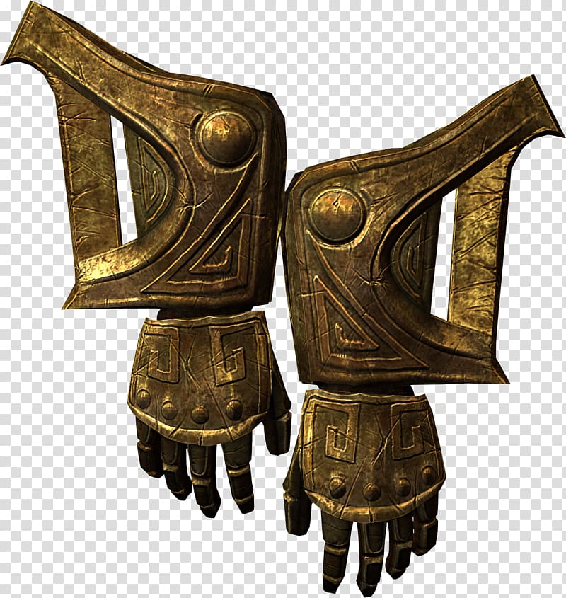 The Elder Scrolls V: Skyrim Oblivion The Elder Scrolls III: Morrowind Minecraft Gauntlet, armour transparent background PNG clipart