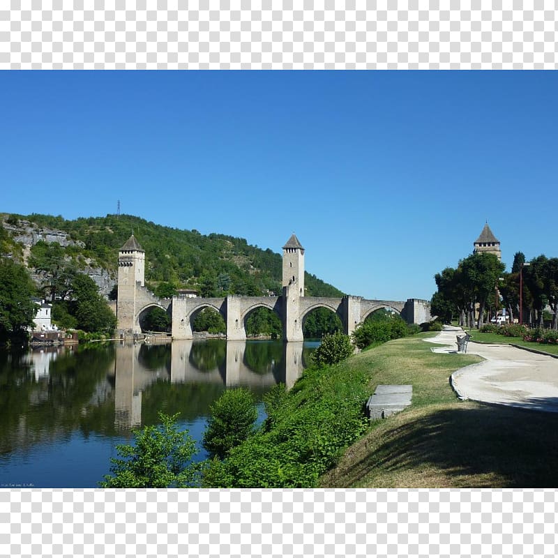 Pont Valentré Quercy Lot Figeac Camping La Cheneraie, le pont du gard transparent background PNG clipart