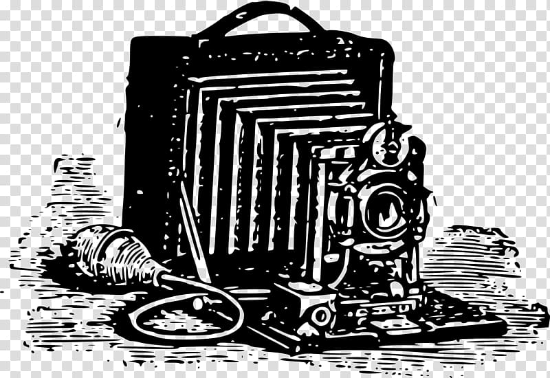 graphic film Black and white Camera , Camera transparent background PNG clipart