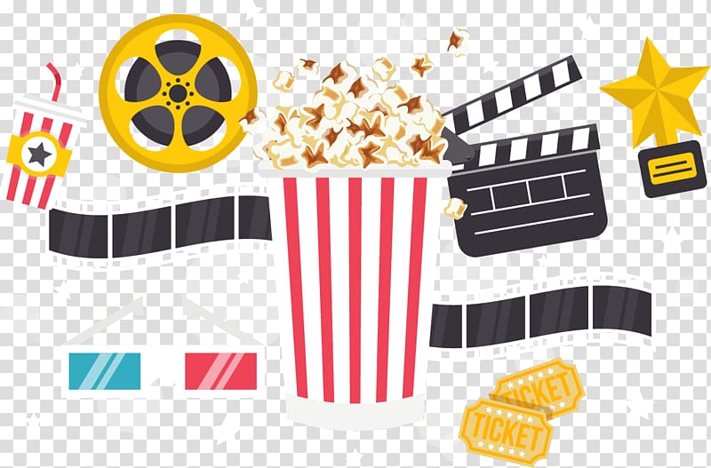 popcorn illustration, Popcorn Time Cinema , movie popcorn transparent background PNG clipart