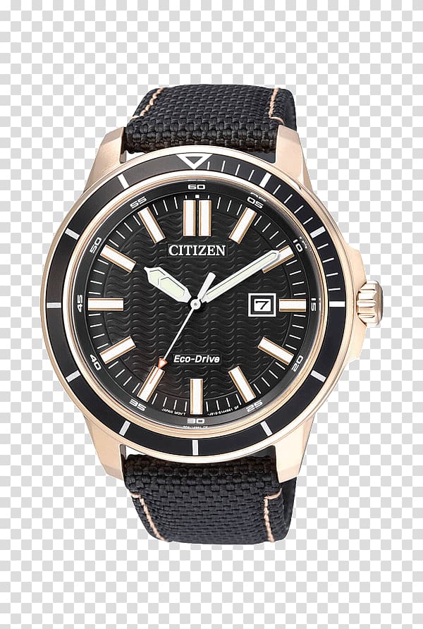 Eco-Drive Solar-powered watch Citizen Holdings Strap, watch transparent background PNG clipart