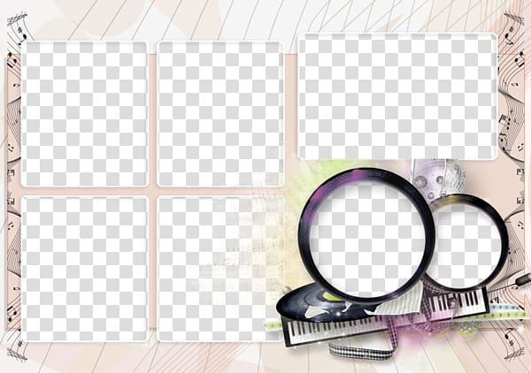 Piano Keyboard Compact disc, Keyboard music spectrum pattern frame transparent background PNG clipart