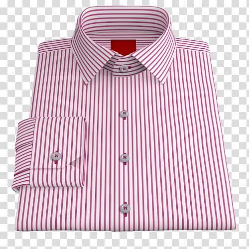 Dress shirt Oxford Twill Pink, Stripes PINK transparent background PNG clipart