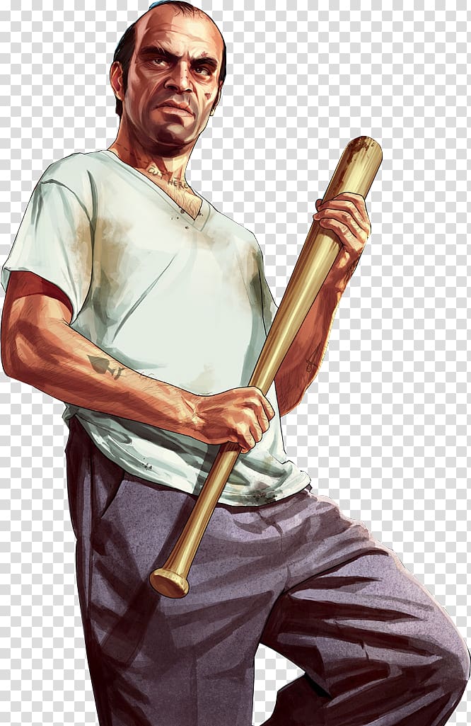 man with bat illustration, Grand Theft Auto V Grand Theft Auto IV Grand Theft Auto: San Andreas Grand Theft Auto III, Grand Theft Auto V Background transparent background PNG clipart
