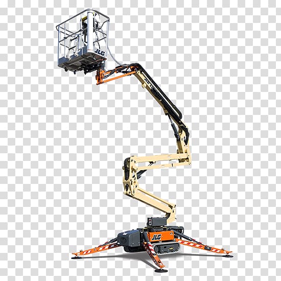 JLG Industries Aerial work platform Telescopic handler Elevator Heavy Machinery, Crawlertransporter transparent background PNG clipart