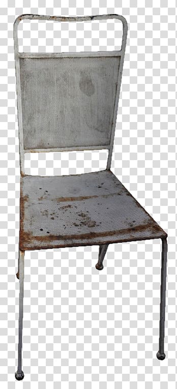 Iron chair, Retro iron chair material free to pull transparent background PNG clipart