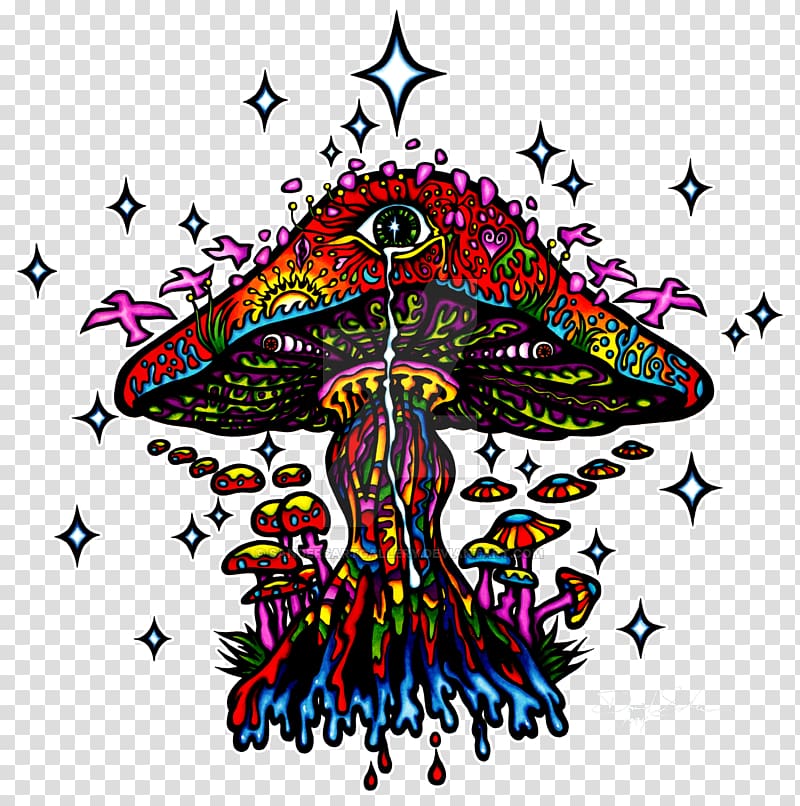 Psychadelic Trippy Mushroom Drawing / When my prof asked me what unit form ...