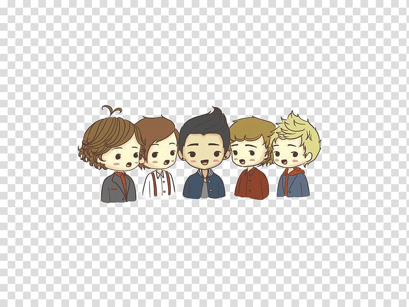 One Direction Drawing Cartoon Fan art, one direction transparent background PNG clipart