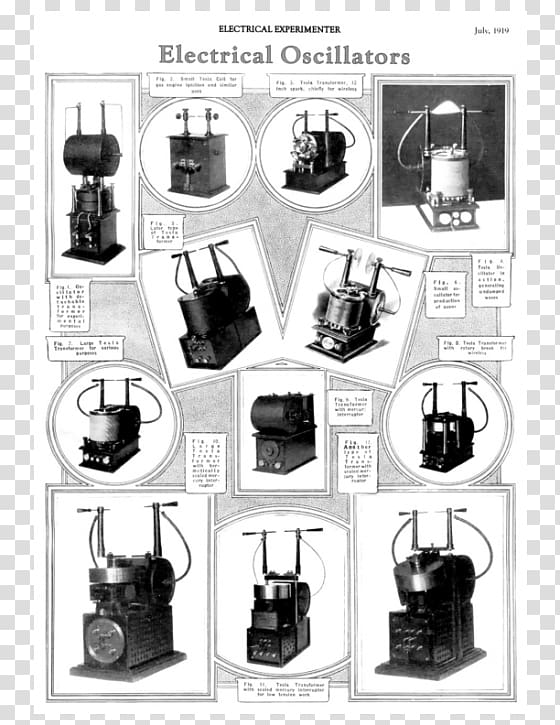 History of the Tesla coil Invention Tesla's oscillator, tesla transparent background PNG clipart