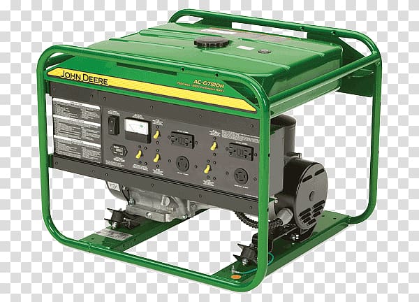 John Deere Electric generator Engine-generator Sales, Gas Meter Shut Off transparent background PNG clipart