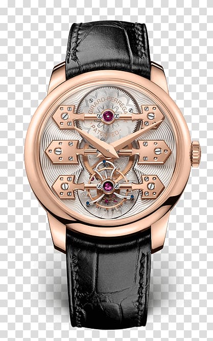 Girard-Perregaux Tourbillon Watch Horology Greubel Forsey, gold medal material transparent background PNG clipart